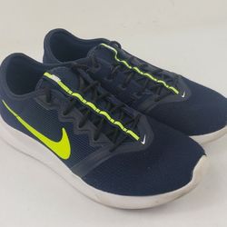 Nike VTR Men's Size 8 Blue Yellow Strip Athletic Sneakers Shoes AT4209-400