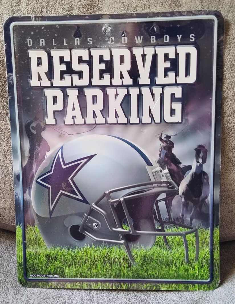 Metal Reserved Parking Dallas Cowboys 