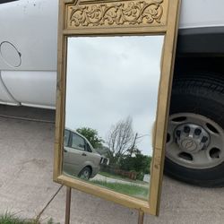 Mirror  Gold🪞 Standing Or Dresser Mirror $10