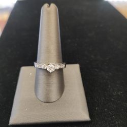 14k Diamond Promise Ring Sz 9.5