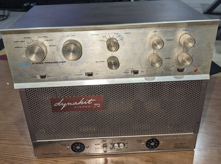 Dynaco Dynakit ST-70 Tube Amp & Pas Tube Preamp