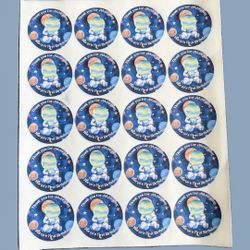 Custom Birthday Thank You Stickers