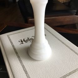 Milk Glass Bud Vase 6 Inches Tall