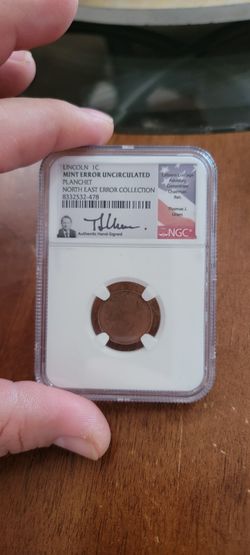 Mint Error Penny Plantchet 
