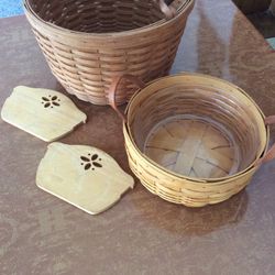Vintage 1993 & 2001 Lingaberger Baskets & Trivets All Included