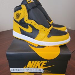 Mens Sz 7 Air Jordan 1 High OG "Pollen"