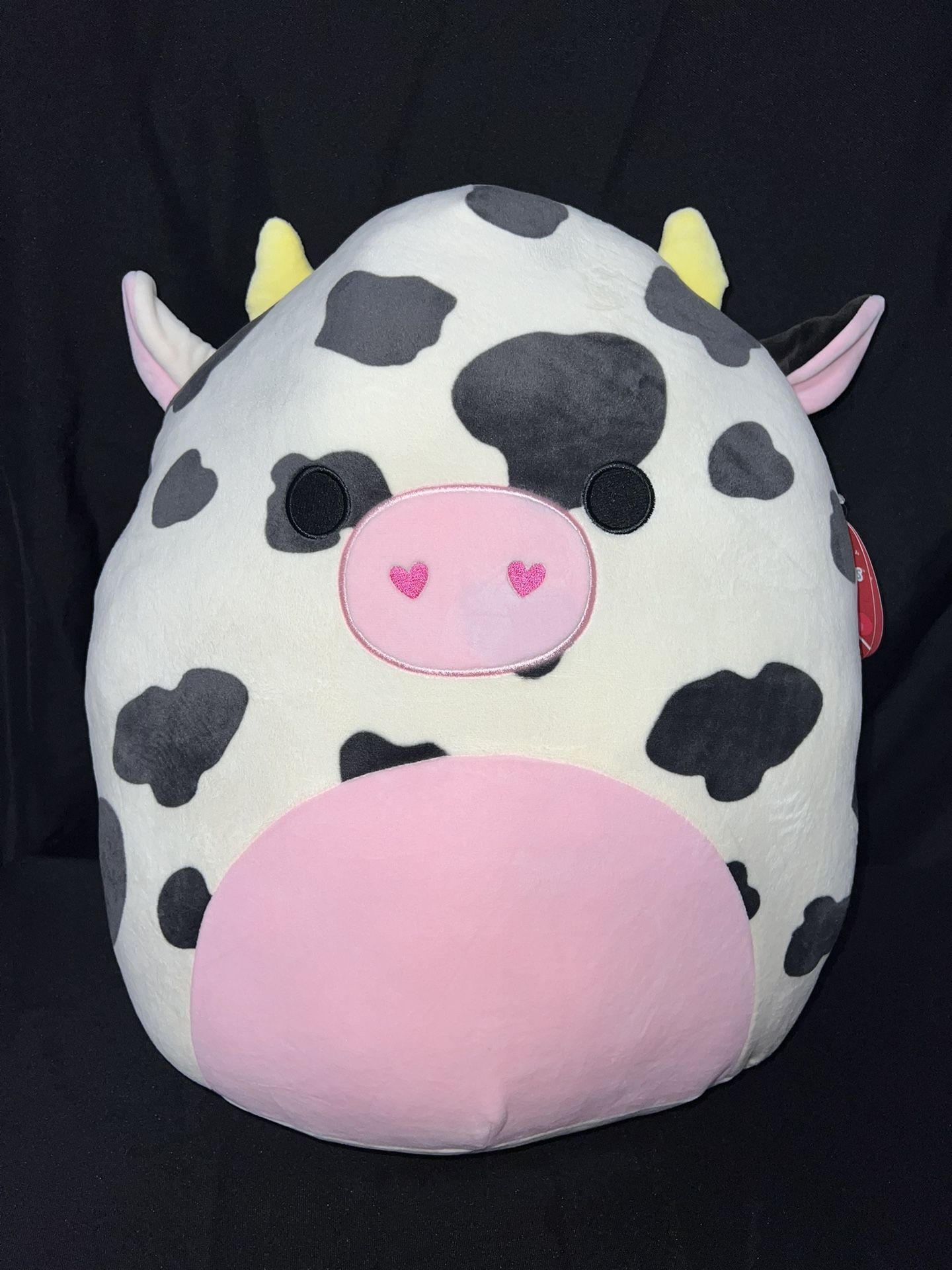 Squishmallow Colin 16” Cow With Heart Nostrils