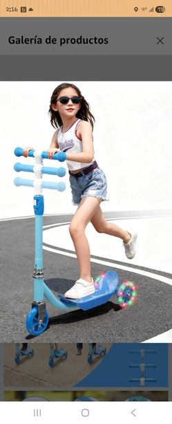 Kids Kiks Scooter LED Lighted 3 Wheels 