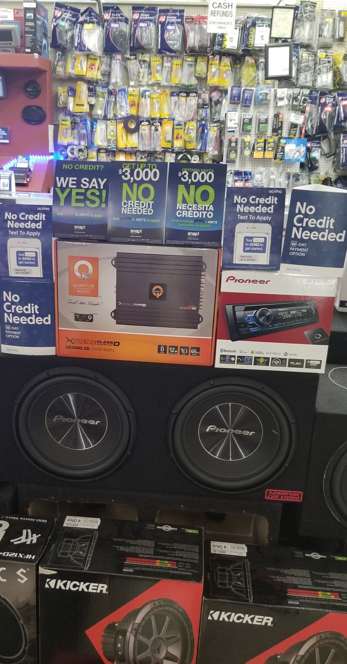 Pioneer Stereo & Subwoofer System with Free Installation