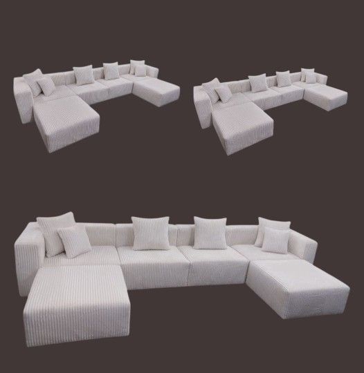 Brand NEW 6x15x6ft And 11x11ft MODULAR SECTIONAL COUCH SOFAS CHAISE.
