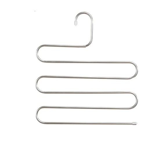S-Shape Multi-layer Metal Space Saving Pant/Scarf Hangers for Closet Organization
