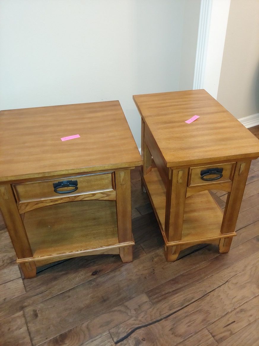 End tables excellent condition.