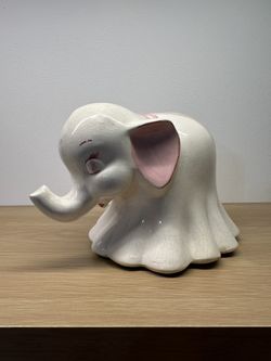 Vintage Ceramic Elephant Piggy Bank