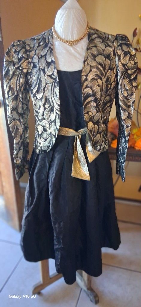 Vintage 70's/80's Nancy Brocoloni For Shabgri-La Dress