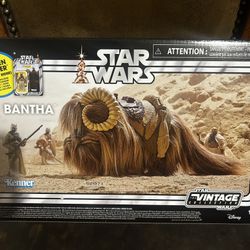 Star Wars The Vintage Collection Bantha And Tusken Raider 