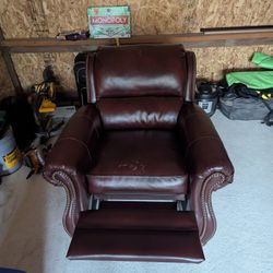 Leather Chair, Recliner 