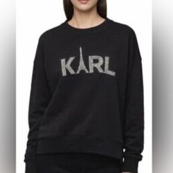 Karl Lagerfeld Paris KARL LOGO SWEATSHIRT Womens Size M