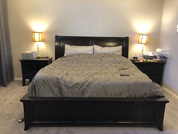 Solid Wood King Size Ashley Furniture Bedroom Set for Sale ...