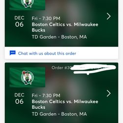 Boston Celtics Tickets Dec 6th
