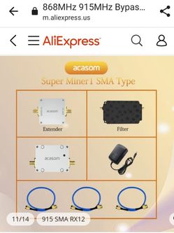 Acasom Amplifier Kit For Helium / Hnt Miner