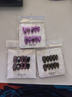 3 pack of XS Halloween nails