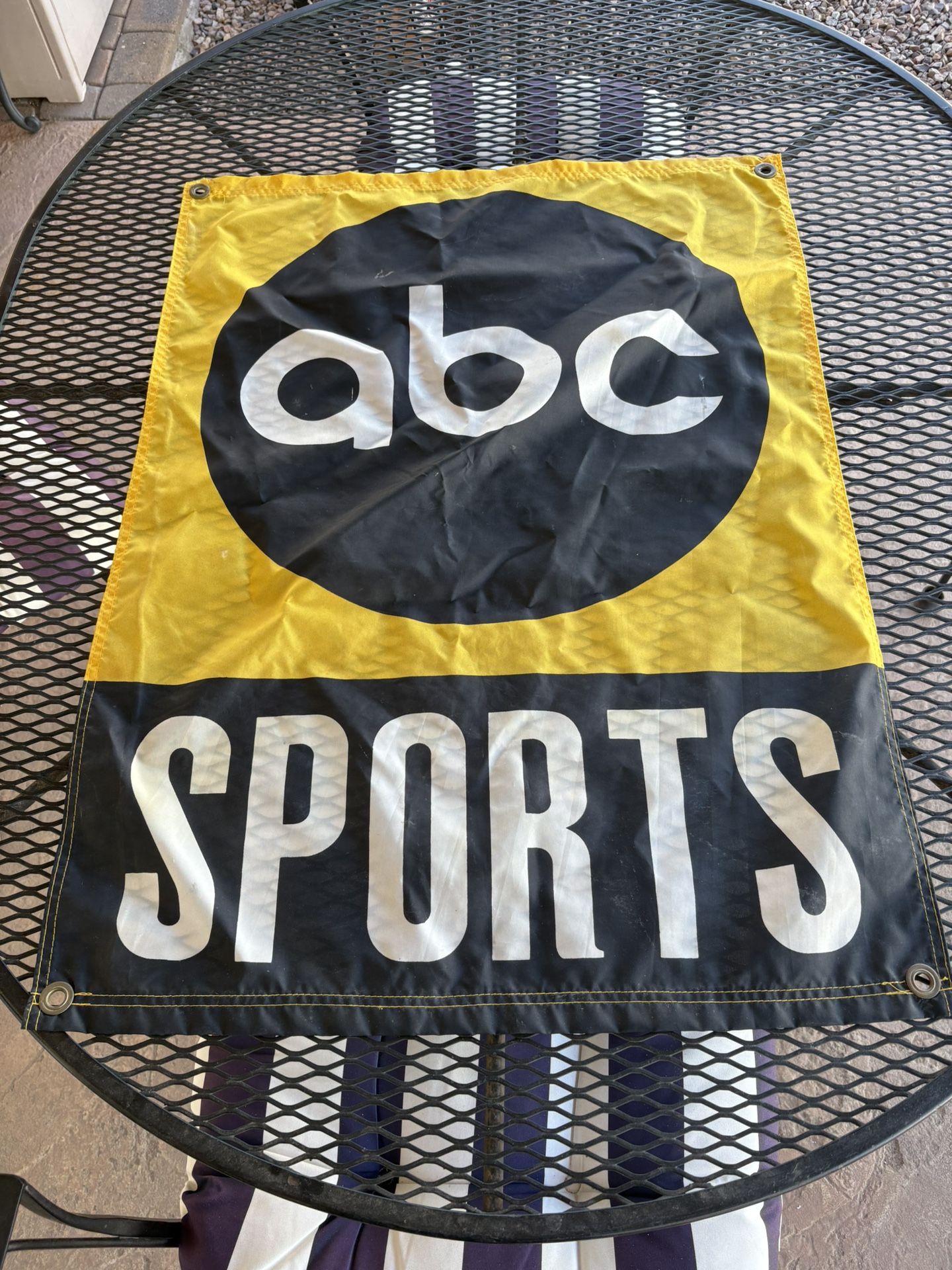 Vintage ABC Sports Banner 35” X 25”