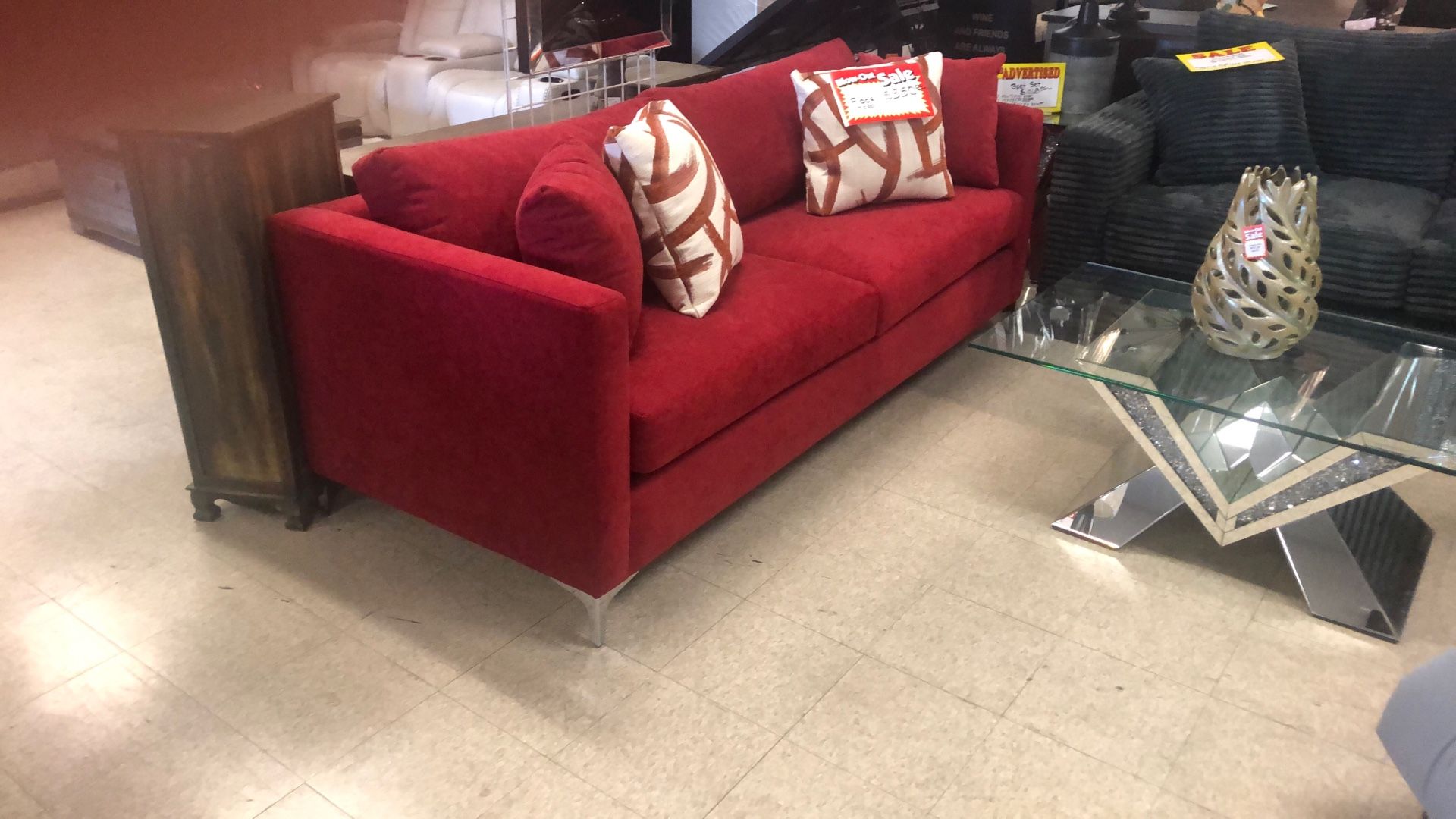RED “HOT” SOFA