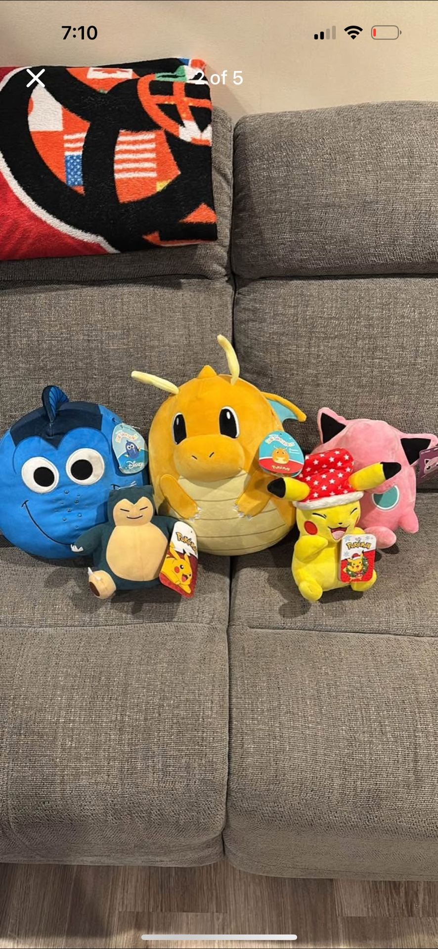 pokemon plushies (and Dory) ALL NEW