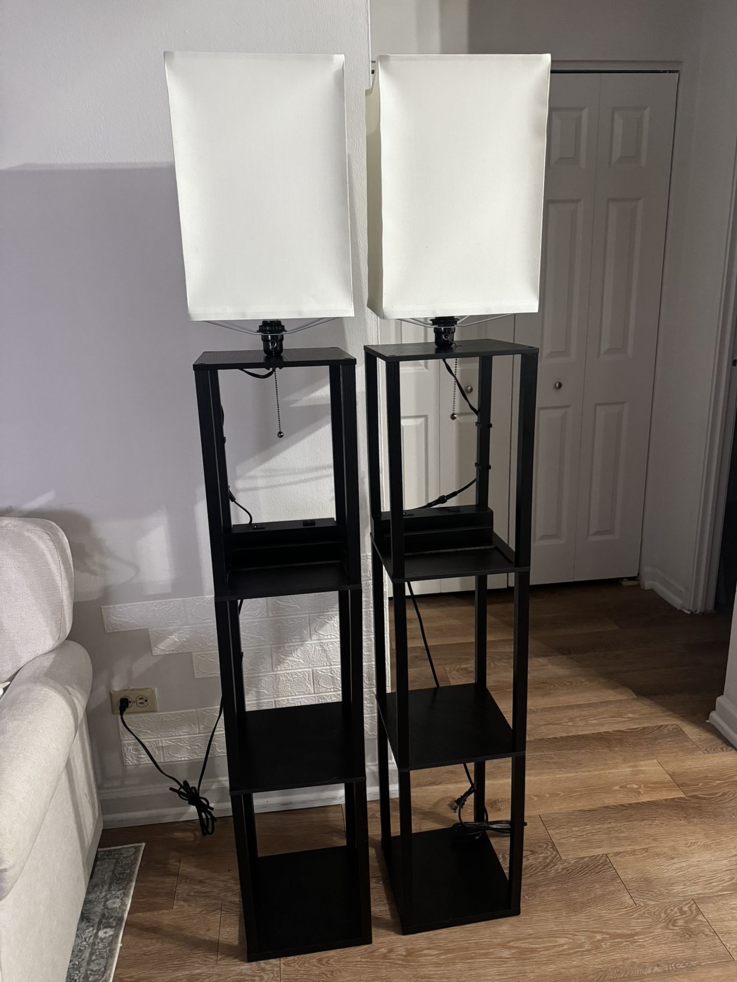 Lamp, charging stand with lamp, stand lamp, lamp for living room , bedside table, set of 2