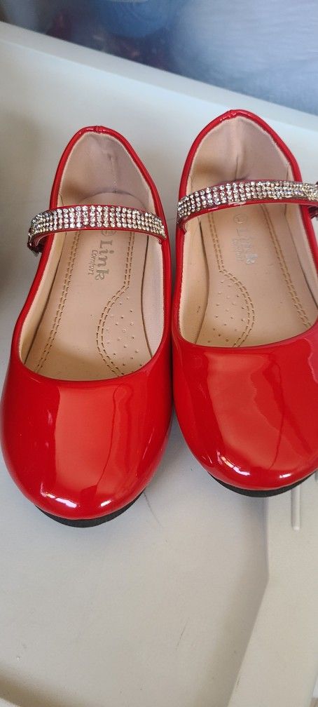 Girls Red Dress Shoes