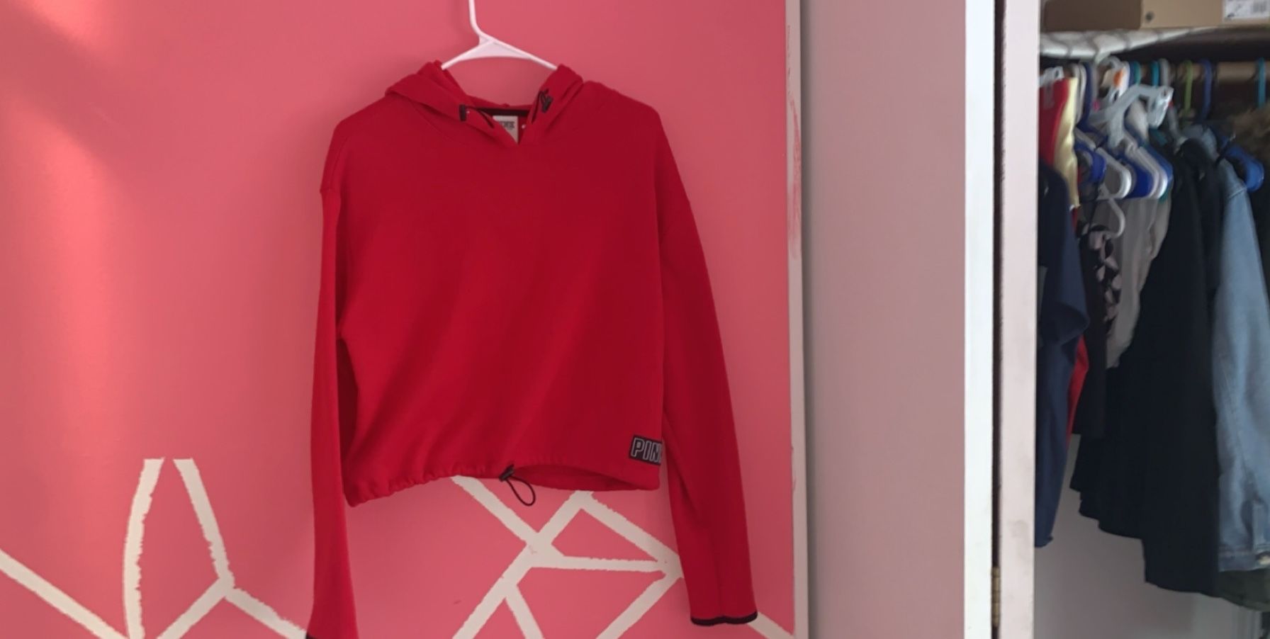 Pink hoodie