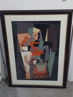 Pablo Picasso's Painting The Italian Woman Reprint 