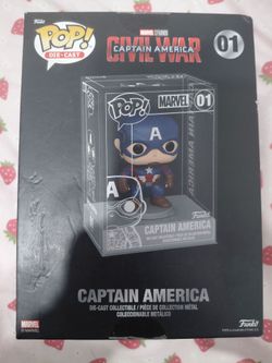 Funko Pop! Die-Cast Captain America #01 (2021 Summer Convention Limited Edition)