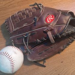 Glove And Ball Size 12 Adult  Right Hand Catch