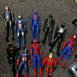 Super Hero Spider man Captain America & Others Bundle 10