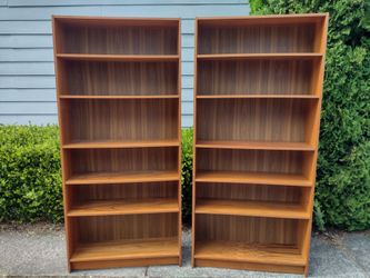 Danish Modern Bookshelves 76.25" H