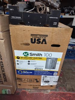 New Electric Water Heater 28gL