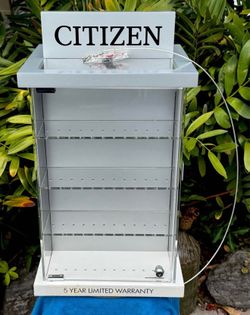 ⭕️ Citizen Watch Display Case Retail Store Showcase Lockable