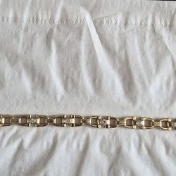 Dimond And Yellow Gold Bracelet 