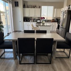 Dining Table X6 Chairs 