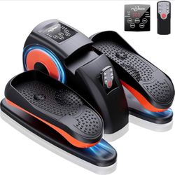 Like NEW! Under Desk Elliptical Machine, Seated Pedal Electric Leg Exerciser with 12 Adjustable with Remote Control