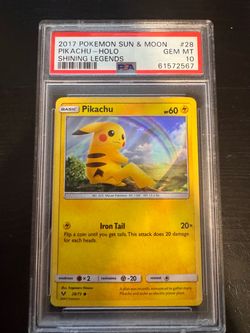 PSA 10 Pikachu Holo Shining Legends #28/73