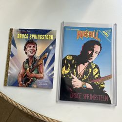 Bruce Springsteen Comic Book And Golden Book