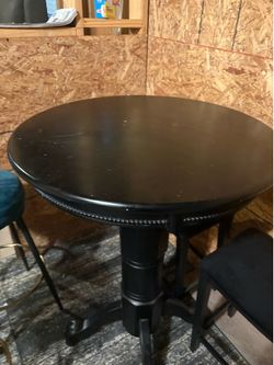 Pub style black table