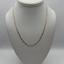14kt Yellow Gold Figaro Link Chain 18” 2.25mm