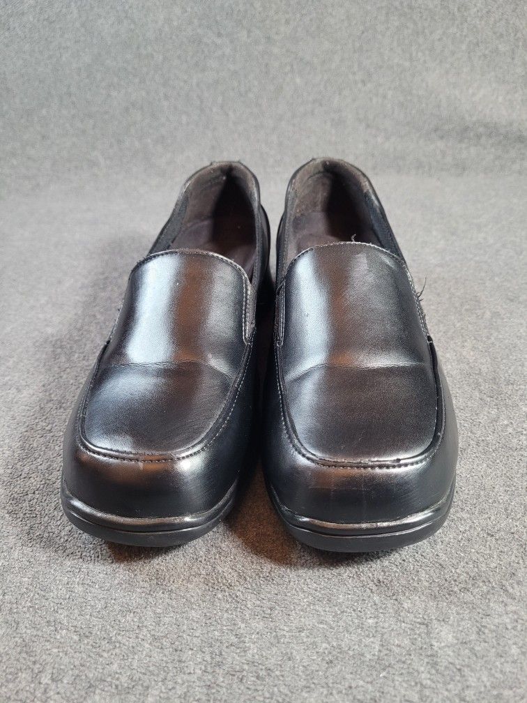 Safe-T-Step Slip-On Work Shoes – Black, Size 9 – Oil & Slip Resistant