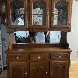 Solid oak Hutch
