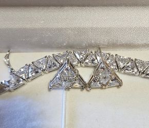 Suzanne Somers Tennis Bracelet & Earrings