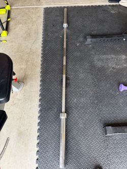 Standard Olympic Barbell Chrome and weights