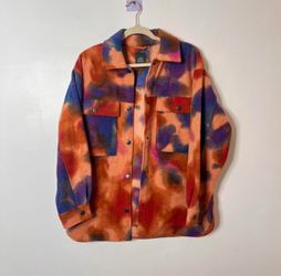 Wilde Fable Tie-Dye Fleece oversized jacket